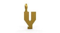 Initial Letters Pendant Sportage Y | 3D