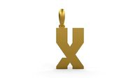 Initial Letters Pendant Sportage X | 3D
