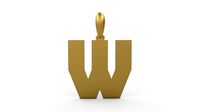 Initial Letters Pendant Sportage W | 3D