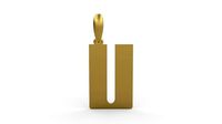 Initial Letters Pendant Sportage U | 3D