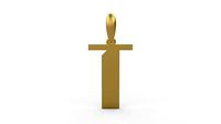 Initial Letters Pendant Sportage T | 3D