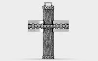 Cross patterned cross with texture saint jesus cristian 7 | 3D