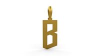 Initial Letters Pendant doOmzday FV B | 3D