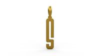 Initial Letters Pendant Kamino Bottom S | 3D