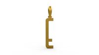 Initial Letters Pendant Kamino Bottom E | 3D