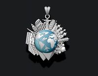 traveller travel pendant | 3D