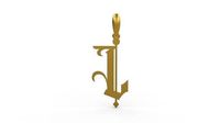 Initial Letters Pendant Winchester L | 3D