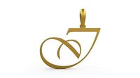 Initial Letters Pendant Vivaldi I | 3D