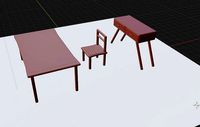 Low Poly Furniture Set