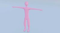 Basic Stickman Fully Rigged using Inverse Kinematics
