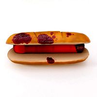 Bloody hotdog Halloween food 3d model