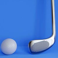 Golf Club and Golf ball 3d model