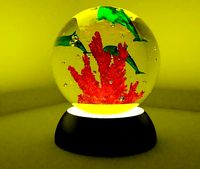Night light with dolphins