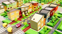 Lowpoly city asset pack