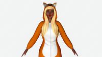 girl kigurumi cat