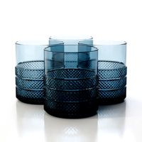 diamond point old fashioned glass