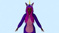 girl kigurumi unicorn