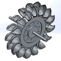 pelton wheel assembly