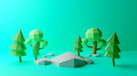natural lowpoly model