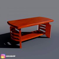 wooden coffee table