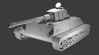 low poly tank