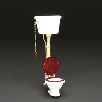 high-tank toilet