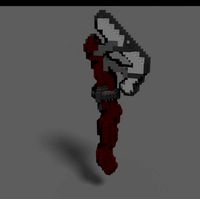 voxel art style axe
