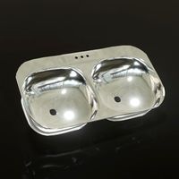 double stainless sink