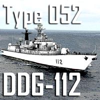 chinese navy type 052 luhu class ddg-112 harbin low polygon