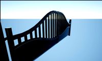 double leaf gate