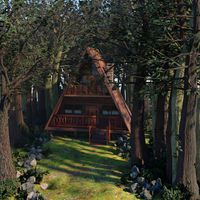 cabin in the forest