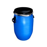 plastic barrel with lid and handles