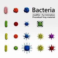 bacterias virus set