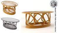 rattan coffee table summer interior