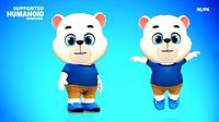 polar bear animated rigged