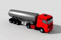tanker truck lowpoly