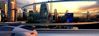 futuristic city
