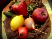 basket vegetables