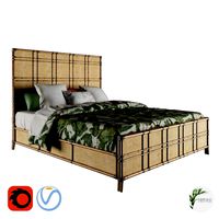 tropical - coco bay panel bed