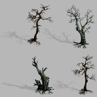 dragon fortress-spider forest withered tree 01