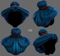 3d hair style for girl v90