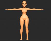female body base mesh zbrush sculpt