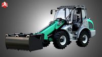 loader kl80-8t with silage cutter - front loader