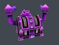 steampunk chest - hand-painted textures