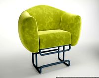 arm chair orange