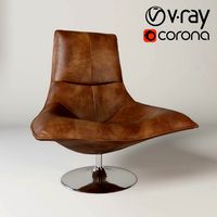 modern leather lounge chair