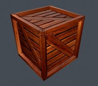 pbr low poly crate
