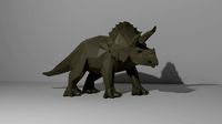triceratops low poly