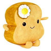 kawaii toast plush toy
