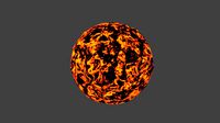 lava ball red